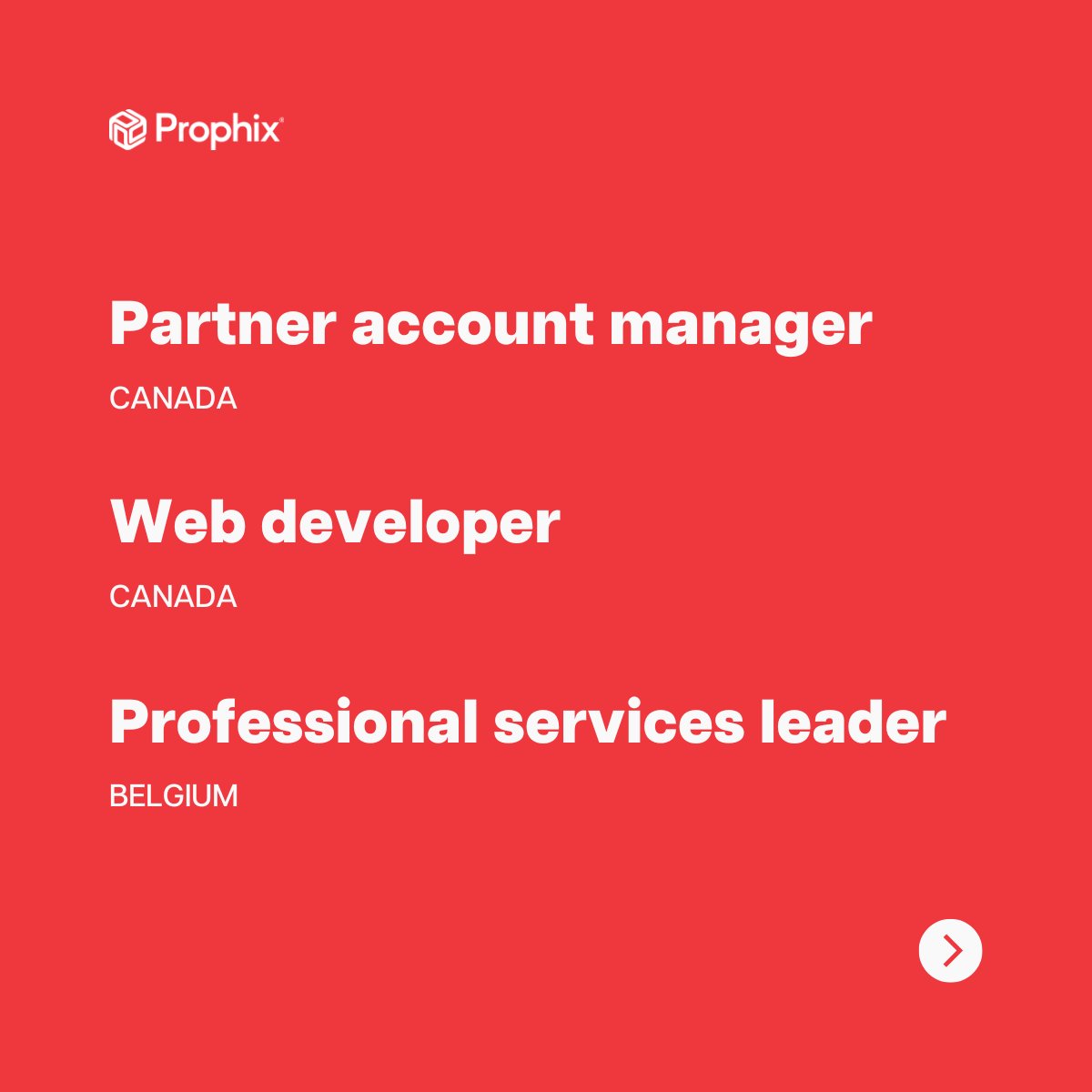 prophix's tweet photo. Looking for a new opportunity in #SaaS? Become a #Phixer and join our passionate team of creative minds! Swipe to see open positions. Apply here: https://t.co/c9Xss0MUrg
#TechCareers #JobOpening #NowHiring #JoinOurTeam https://t.co/eZmOIHXz8t
