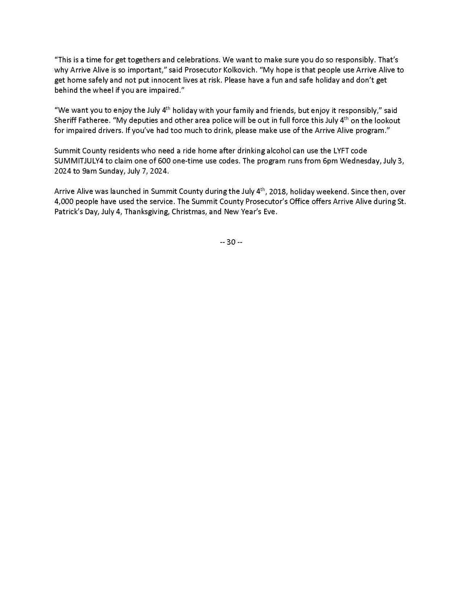 ProsKolkovich's tweet image. We're teaming up with @SummitSheriff for Arrive Alive - Stay Safe for the July 4 Holiday - FREE or reduced rides via @lyft this week bit.ly/4eHTYyD #July4 #safety #freerides #akron #summitcounty