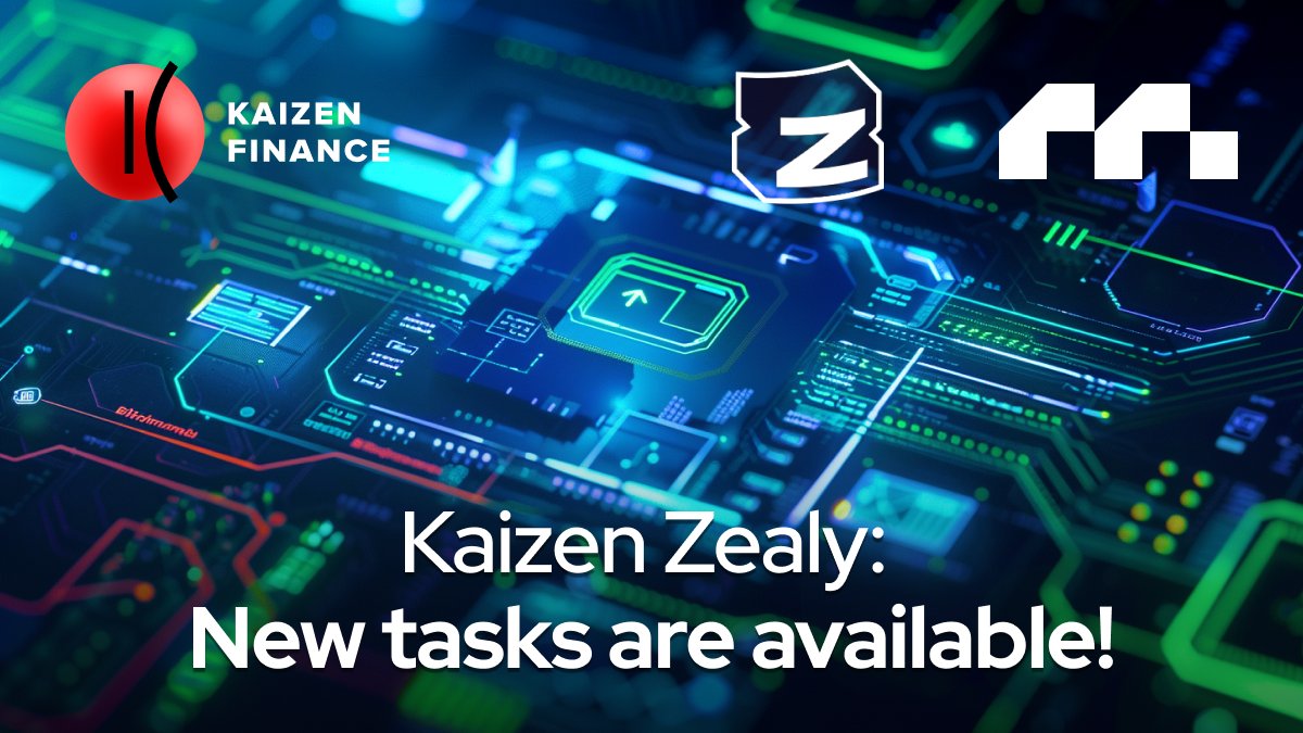 kaizen_finance's tweet photo. We have just announced our huge Zealy campaign and we are excited to share that tasks from @mcsquaredfi are dropping this week! 💣💥🤯

https://t.co/BFFvfdVgT5

Hurry and tally up those before July 8 to maximize your winning chances. ☝️🚀

Good luck! 🤩🍀 https://t.co/CqBjK1hS5e