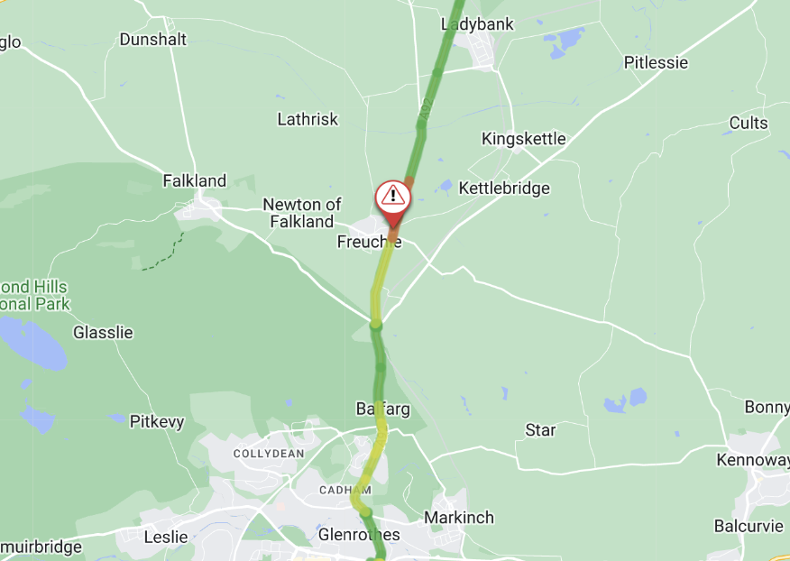 trafficscotland's tweet photo. NEW❗ ⌚ 15:09
🛣️ #A92 Freuchie
⚠️ Restricted in both directions due to a collision
🚔 Emergency services are on route
Traffic coping this afternoon but do #ExpectDelay
@NETrunkRoads https://t.co/5WCqAXfiuS