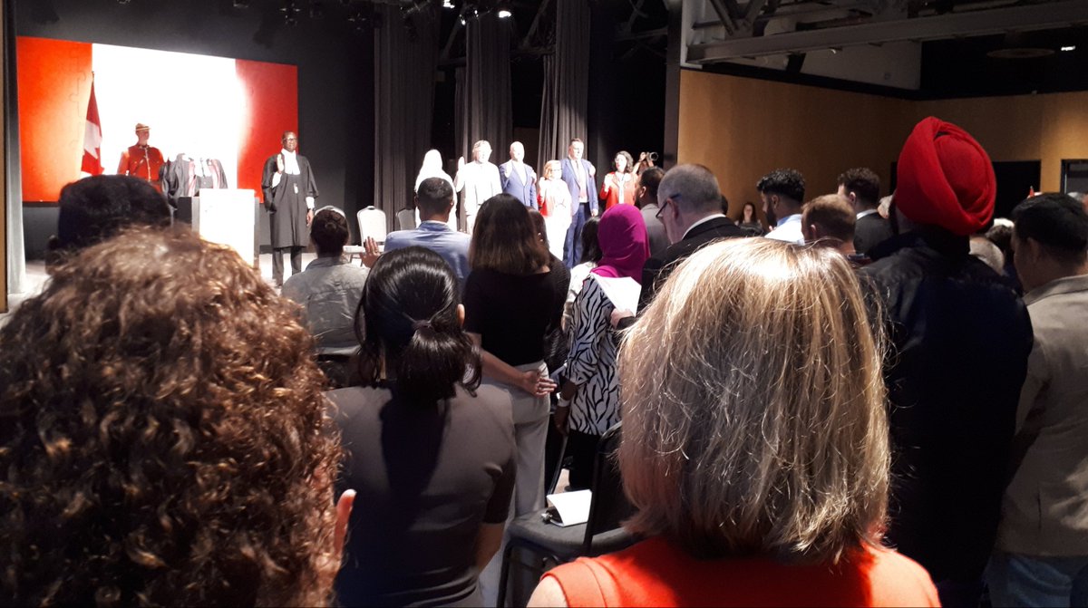 We had a Canada Day Citizenship Ceremony at Pier 21 this morning. If you ever get a chance to take in one of these, go! They are very moving and fill you with hope for Canada's future.