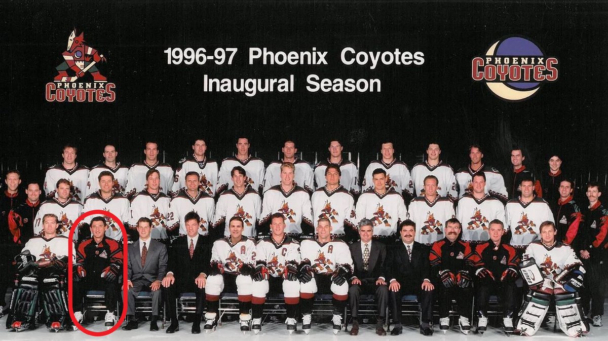 On this day (July 1) in 1996:

You could consider this day the birthday of the Phoenix Coyotes 🎂

They began operations on this day, and named Don Hay as their first head coach. Hay led the team to the playoffs, but was fired after the season 🤷 #Yotes