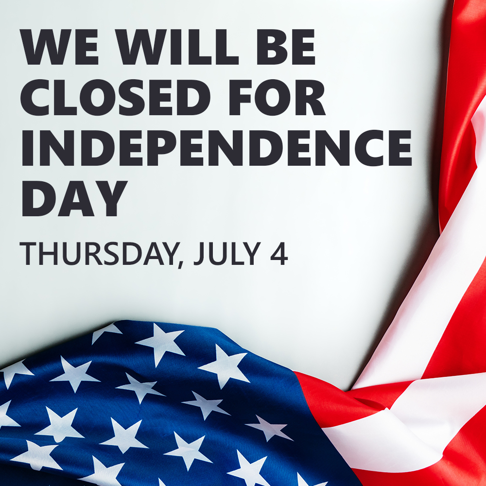 In observance of Independence Day, our branches will be closed on Thursday, July 4. Digital services and ATMs will remain available. 🏧