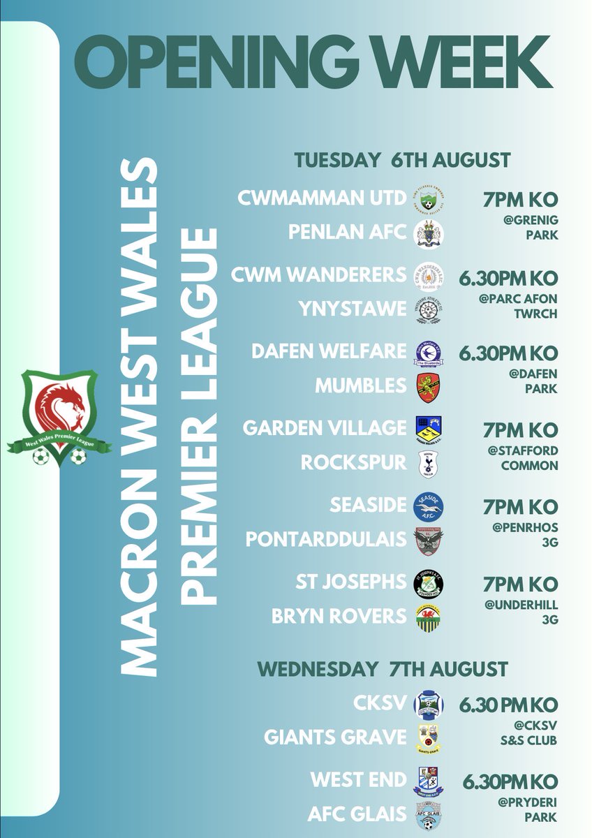 The Macron West Wales Premier League tweet media