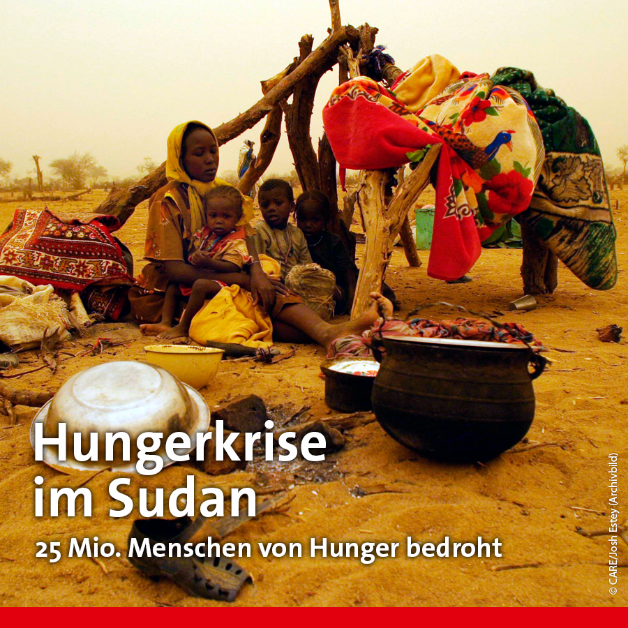 Aktion Deutschland Hilft (@aktiondhilft) on Twitter photo 🚨#Krieg und #Klimakrise: Im Sudan zeichnet sich die schlimmste Hungersnot ab, die das Land je erlebt hat.
🆘„Die Betroffenen benötigen sofort Hilfe. Jede Verzögerung kann Menschenleben kosten“, mahnt unsere Bündnisorganisation <a href="/worldvision_de/">worldvision_de</a>: adh.ngo/hungerkrise-su… 🚨#Krieg und #Klimakrise: Im Sudan zeichnet sich die schlimmste Hungersnot ab, die das Land je erlebt hat.
🆘„Die Betroffenen benötigen sofort Hilfe. Jede Verzögerung kann Menschenleben kosten“, mahnt unsere Bündnisorganisation <a href="/worldvision_de/">worldvision_de</a>: adh.ngo/hungerkrise-su…