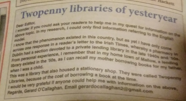 WilliamIanWow's tweet photo. @dubcilib @SDCClibraries @DLR_Libraries @DonegalLibrary @fingallibraries https://t.co/uCw238BYnl