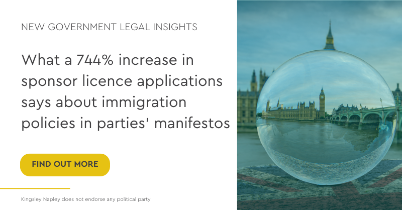 Growing demand for Skilled Worker sponsor licences  As the main political parties aim to lower net migration, policies limiting students and care workers from bringing family members are already impacting the numbers.

kn.legal/KNNewGov-Immig…

#KNNewGov #Election