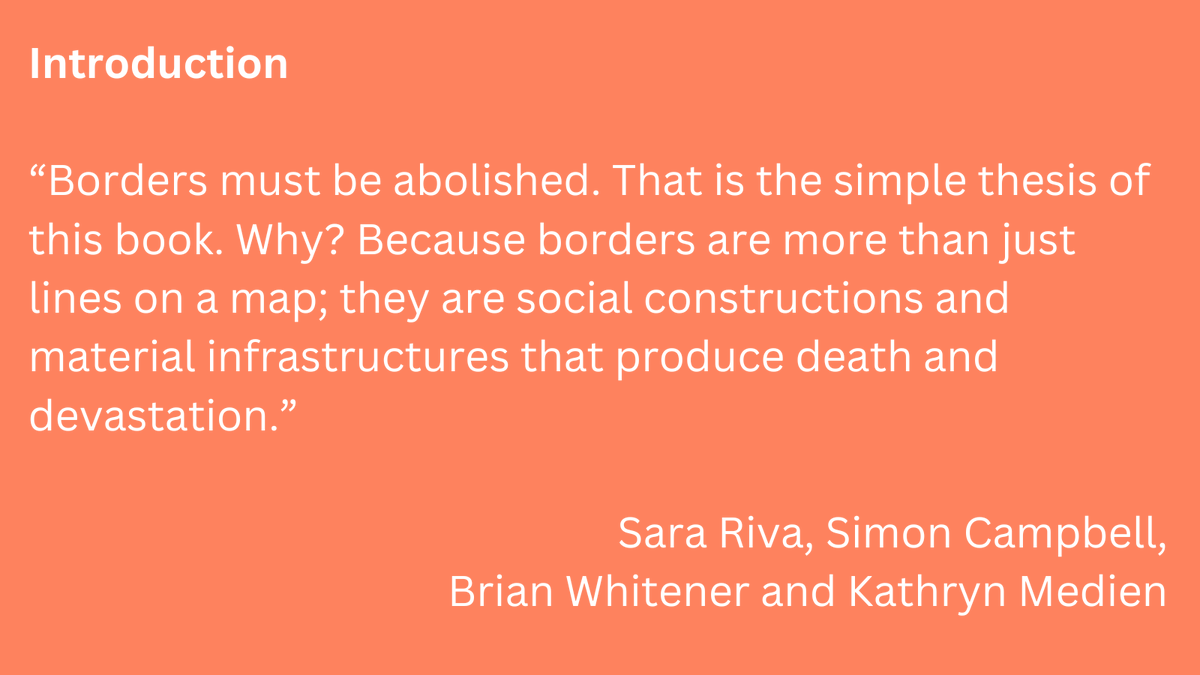 BorderAbolition's tweet photo. The opening passage to Border Abolition Now.

by @Riva_Sara_, @simon_c21, Brian Whitener &amp; @KathrynMedien

20% off with code 'BORDER20' https://t.co/98PaxV6alp https://t.co/f2yOSOJsFn