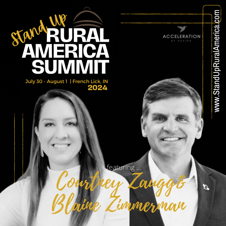 We are honored to bring a special session to our Stand Up Rural America Summit this year "Veterans and Economic Development: Why supporting veterans and their families is good for your economy." Presented by Courtney Zaugg and Blaine Zimmerman.   StandUpRuralAmerica.com.