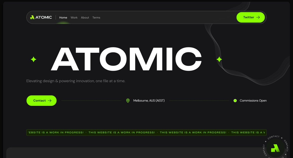 AtomicMadeThat's tweet image. 📣 - I&apos;ve updated my portfolio!

So excited to have it up and running, better than ever.

🔗 - Check it out:  atomicrblx.com 

Let me know your thoughts! 💚 

#Roblox I #RobloxDev I #RobloxUI