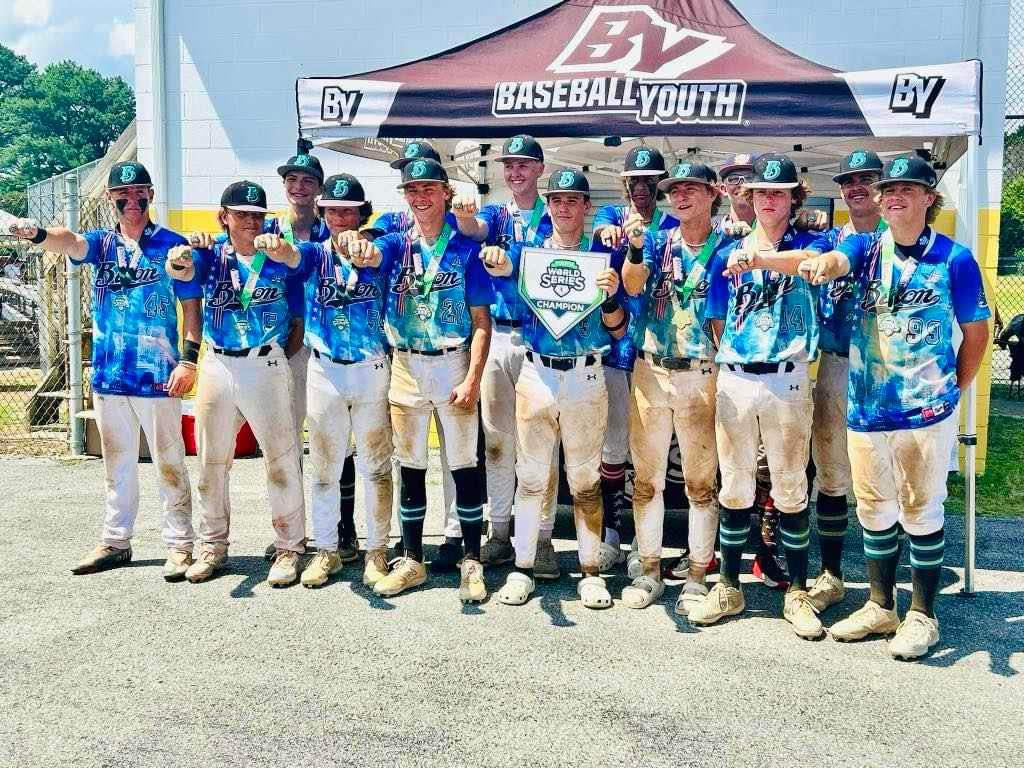 CHAMPIONS!!
Evan May, with his team the Ohio Bison's, did it!
15U Went 5-0-1. They are The Ocean City Maryland Youth World Series Champions!! They Beat Another 16U team in the semifinal &amp; won the title game 3-0 to cap off the week!
Evan's mom, our own Krista Arthur, is beaming 😍