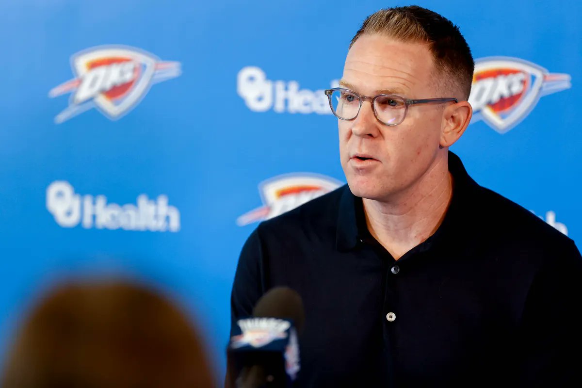 Sam Presti’s offseason

• Traded Josh Giddey for Alex Caruso

• Drafted Nikola Topic #12

• Trade multiple 2nds for #26 &amp; draft Dillon Jones 

• Trade Lindy Waters &amp; cash for Ajay Mitchell at #38

• Sign Isaiah Joe to 4yrs/48m

• Sign Aaron Wiggins to 5yrs/45m

• Sign