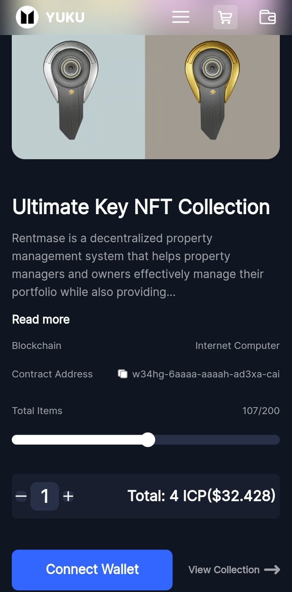 RentMaSe's tweet photo. Less than 4 Days till the Ultimate Key NFT Collection mint endsβ³
Mint here: https://t.co/SxpeMd4JXf
#NFT #ICP #RWA #RealEstate #AI $ICP https://t.co/5BcUJuZR3x