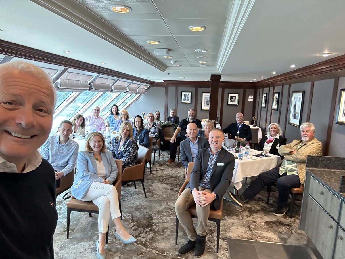 StuartPcruise's tweet photo. Thank you @CLIAUK Team for a fantastic ship visit in #Dublin #AndyMakesGreatCocktails #Azamara 🎉 https://t.co/QEwQL1UlJ4
