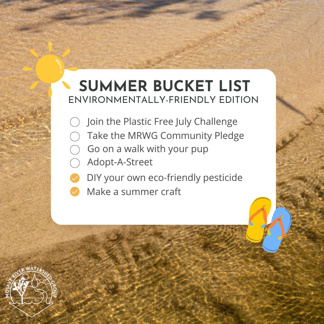 Mojave River Watershed Group (@mojaveriver) on Twitter photo ☀️ Make this season a great one! Here is an environmentally friendly summer bucket list for you and your family, complements of your fellow Stormwater Troopers. Stay tuned to learn fun ways to complete this bucket list here on our socials!
@sbcounty <a href="/mojavewater/">Mojave Water Agency</a> ☀️ Make this season a great one! Here is an environmentally friendly summer bucket list for you and your family, complements of your fellow Stormwater Troopers. Stay tuned to learn fun ways to complete this bucket list here on our socials!
@sbcounty <a href="/mojavewater/">Mojave Water Agency</a>