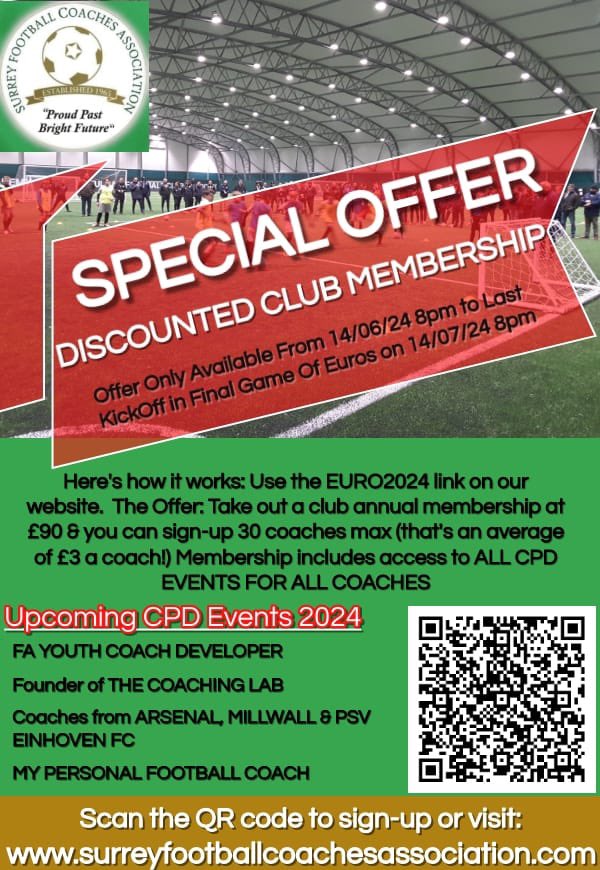 MyFootballCoach's tweet photo. Join @sfca1965 now. Some top events coming up including me, @Bucky1979 and Colin Bergmans from PSV https://t.co/YkuRqhzZIZ