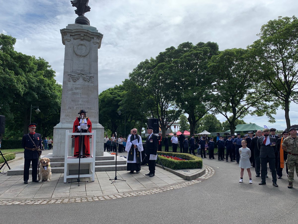 Deputy Lieutenant <a href="/blinddaveheeley/">Blind Dave Heeley OBE</a> represented the Lord-Lieutenant at the Armed Forces Day event in Sandwell #ArmedForcesDay2024