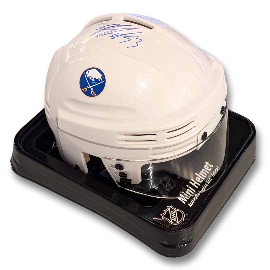 🚨GIVEAWAY ALERT🚨
Saying goodbye is tough, so we are giving away a
<a href="/BuffaloSabres/">Buffalo Sabres</a> signed mini helmet to help with the pain 🏒

To enter, RT &amp; follow <a href="/thebflostore/">The BFLO Store</a>
(must be following so we can DM the winner)

The winner will be announced on 7/3/24 For extra entries, tag friends⬇️