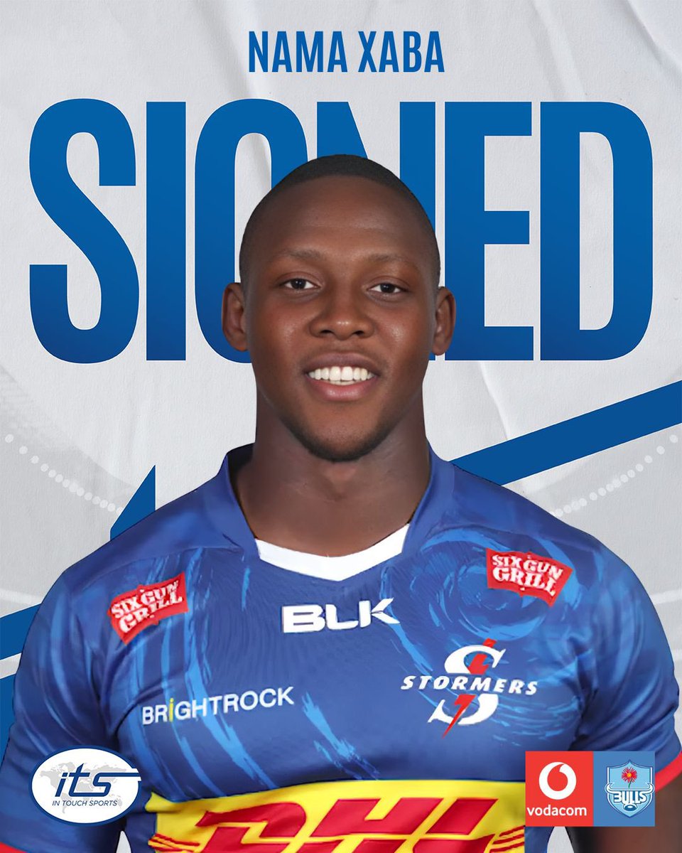 InTouchSports's tweet photo. Congrats to Nama Xaba on his official signing with @BlueBullsRugby.
We wish you all the best going forward on your journey with your new team.
Good luck!
#bullsrugby #rugby #intouchsports #ITSannouncement #ITSSigning #itsrugbydeals https://t.co/Md2dGcVyF2