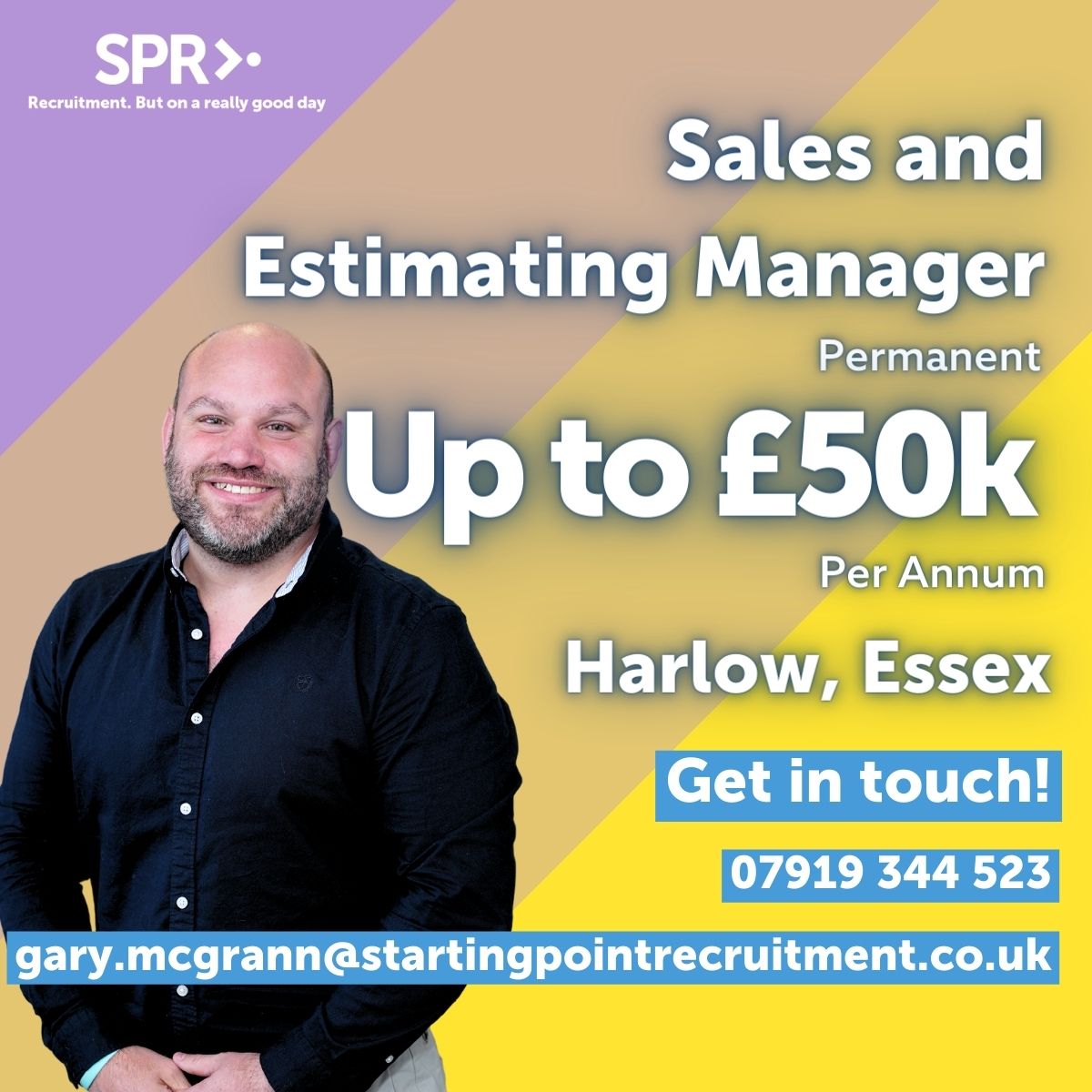Starting Point Recruitment (@wearespr_) on Twitter photo We're seeking a Sales and Estimating Manager based in Harlow, Essex!🧑🏼💼
For more information and to apply now:
📩 Contact Gary on gary.mcgrann@startingpointrecruitment.co.uk
📞07919 344 523
🔗 sprsearch.co.uk/sales/sales-es…
#ApplyNow We're seeking a Sales and Estimating Manager based in Harlow, Essex!🧑🏼💼
For more information and to apply now:
📩 Contact Gary on gary.mcgrann@startingpointrecruitment.co.uk
📞07919 344 523
🔗 sprsearch.co.uk/sales/sales-es…
#ApplyNow