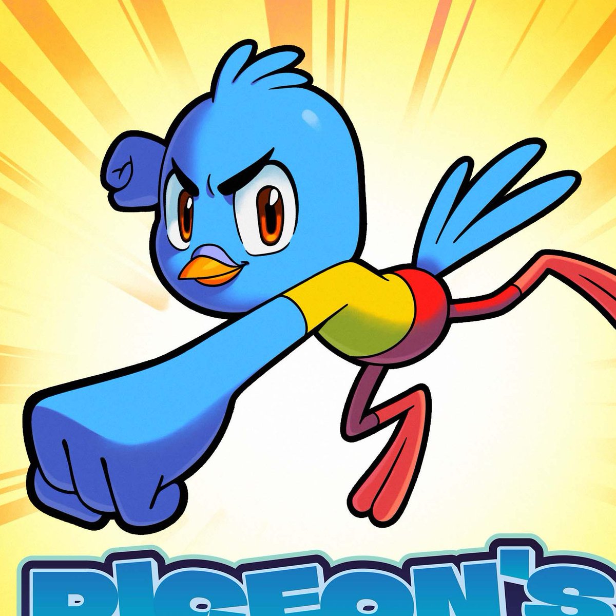 pigeonsmission's tweet photo. We got to work with the UBER talented, @actionhankbeard to create our RETRO game poster for Kickstarter backers. 

Full HD version SHIPS today! https://t.co/VBTeBL1oRa