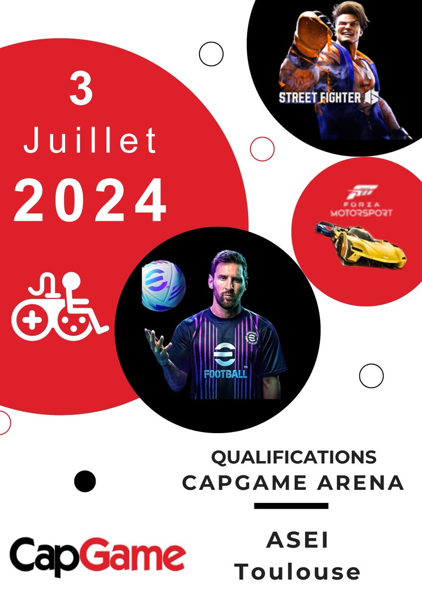 On continue les sélections de la CapGame #Arena2024  ! 🎮 

Ce mercredi 3 juillet, on affiche complet à <a href="/Toulouse/">Toulouse - Mairie et Métropole</a> pour la sélection des joueurs de l'ASEI. 💪
  
#TousGamers <a href="/ASEI_asso/">A.S.E.I</a>