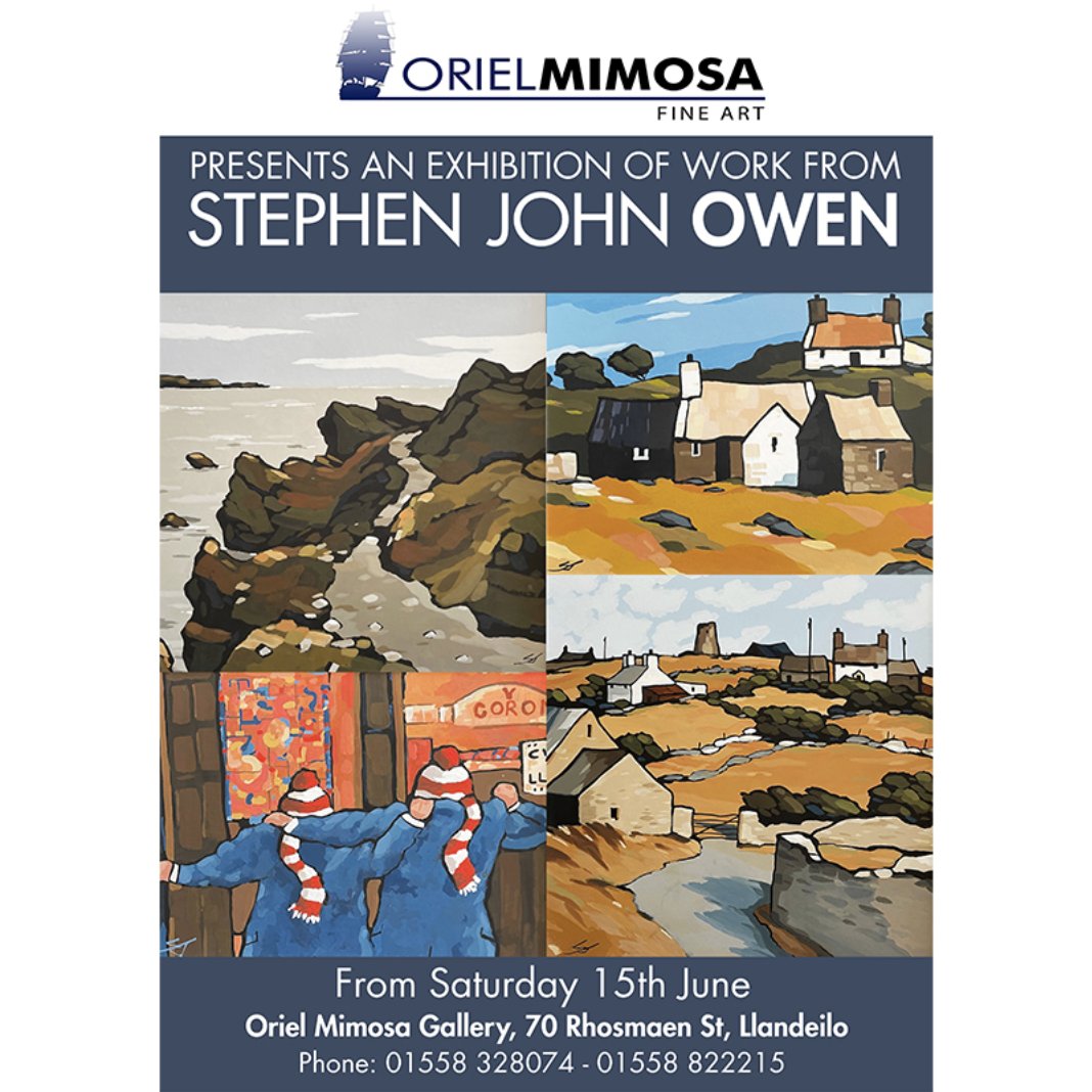 Your invitation still stands...
The spectacular exhibition of Stephen John Owen continues! With us for a limited time- only 2 weeks left- don't miss your chance! 
Can't make it? Our website welcomes you too- orielmimosa.com/exhibitions
#characterful #walking #scenery