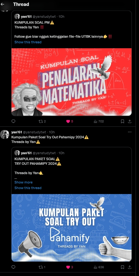 Bang Yanto | Sharing file² utbk 2026 tweet media
