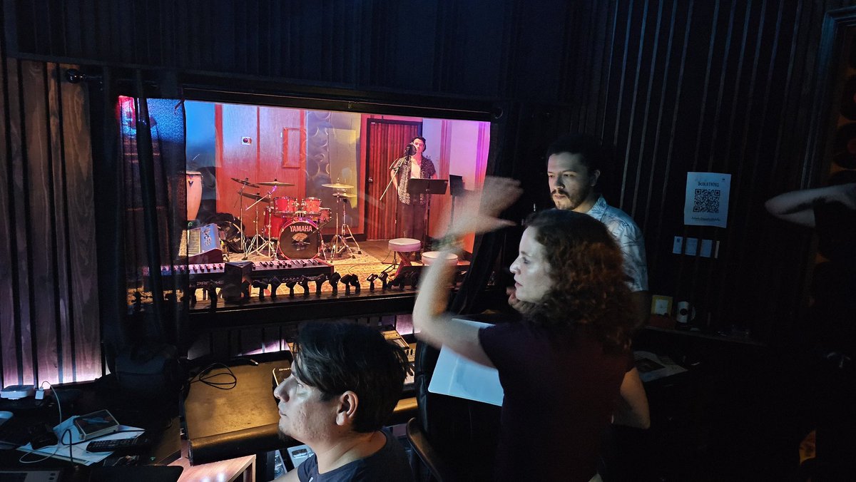 AlltheLineSI's tweet photo. We had an INCREDIBLE time recording the vocals this weekend at Castle Door Studios! 

Brett Shelton &amp; Brooke Kayla are PHENOMENAL - can’t wait for you to hear their beautiful singing!

#whataboutparis #recordingsession #musicial #orlandofilm #orlandomusic https://t.co/DTUWlVECHw