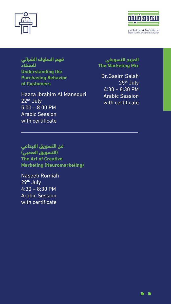 Check out our workshops for the month.
Click on the link to register : tamm.abudhabi/ar-AE/life-eve…