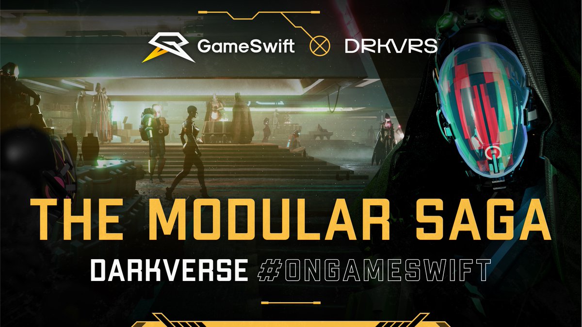 New week, new opportunities for players #onGameSwift.

<a href="/drkvrs/">DRKVRS ⨀</a> is joining the legendary Modular Saga, raising the bar with NFTs, cash, and beta access prizes.

Ten days of challenges. Three types of prizes. One epic campaign.

Be part of it. 👇