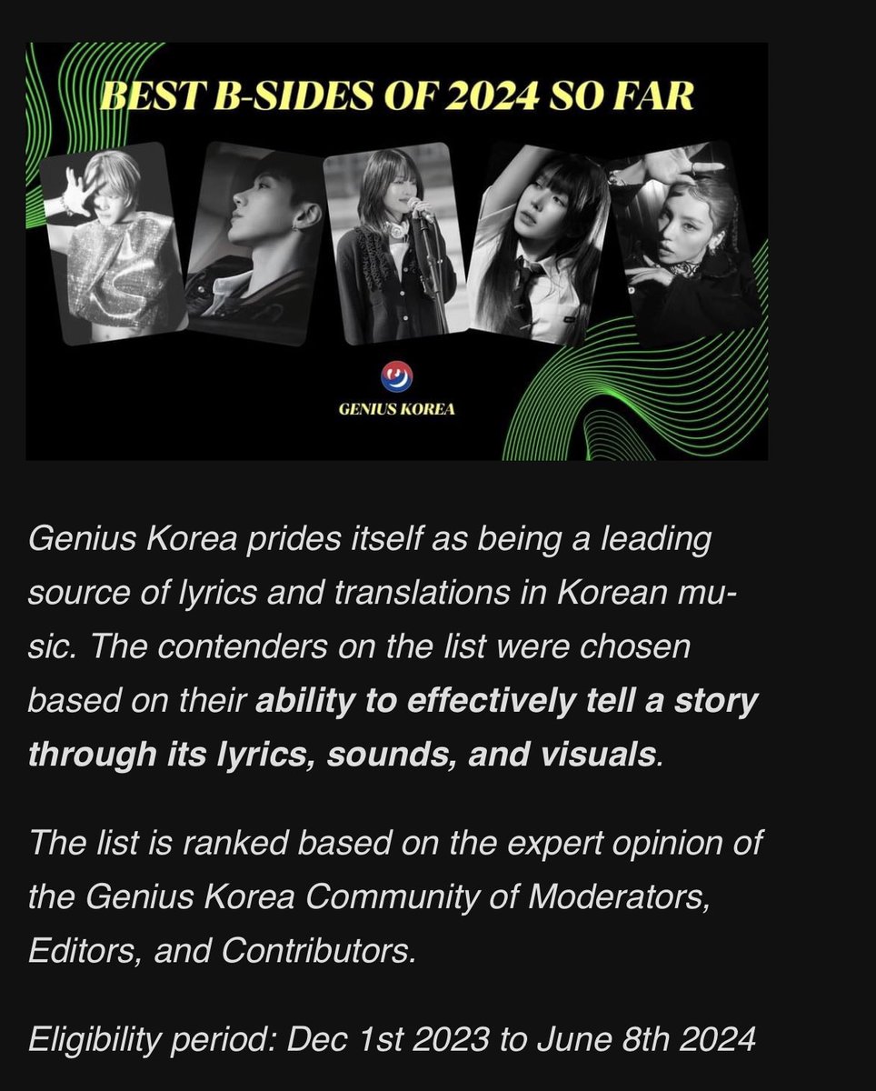 yeji_news's tweet photo. Genius Korea names YEJI’s ‘Crown On My Head’ as one of the best B-sides of 2024 so far, the only b-side track off ITZY’s ‘Born To Be’ album to be included in the list:

“With YEJI as one of the lyricists, the song’s lyrics… become even more meaningful”

#YEJI #예지 @ITZYofficial https://t.co/N4iFWZ3y4Z