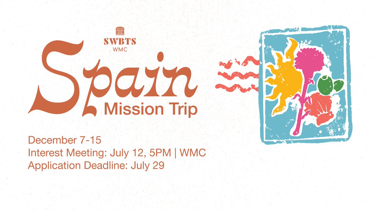 SWBTSwmc's tweet image. Are you interested in spending part of your holiday break on ministering in Madrid Spain? Join IMB missionaries and get to use your gifts to do evangelism, workshops, play music and do Christmas oriented outreach. Click Here for more information: swbts.edu/events/spain-m…
