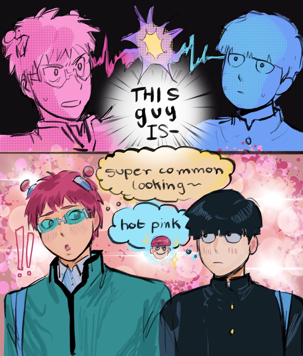 Princesssanjigf's tweet image. I thought it was funny #mp100 #saikik