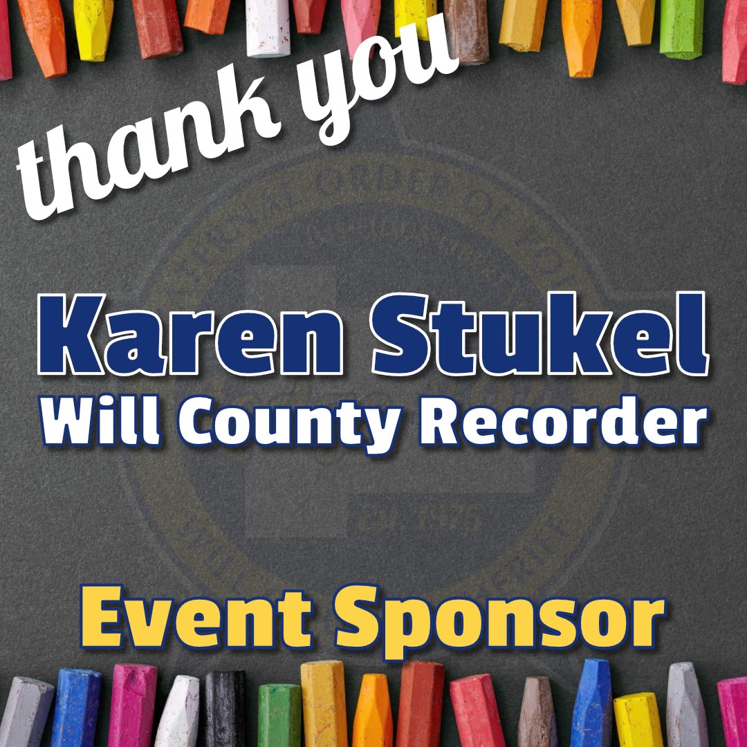 A HUGE, heartfelt thank you to Karen Stukel, Will County Recorder, for becoming the Event Sponsor for our upcoming 3rd Annual FOP4Kids School Supply Giveaway!

willcountyfop.org/news/school-su…