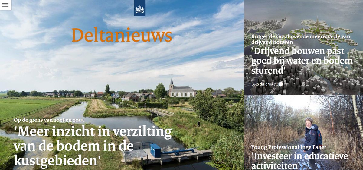 De nieuwste editie van Deltanieuws is uit! 📜 ➡magazines.deltaprogramma.nl/deltanieuws/20…