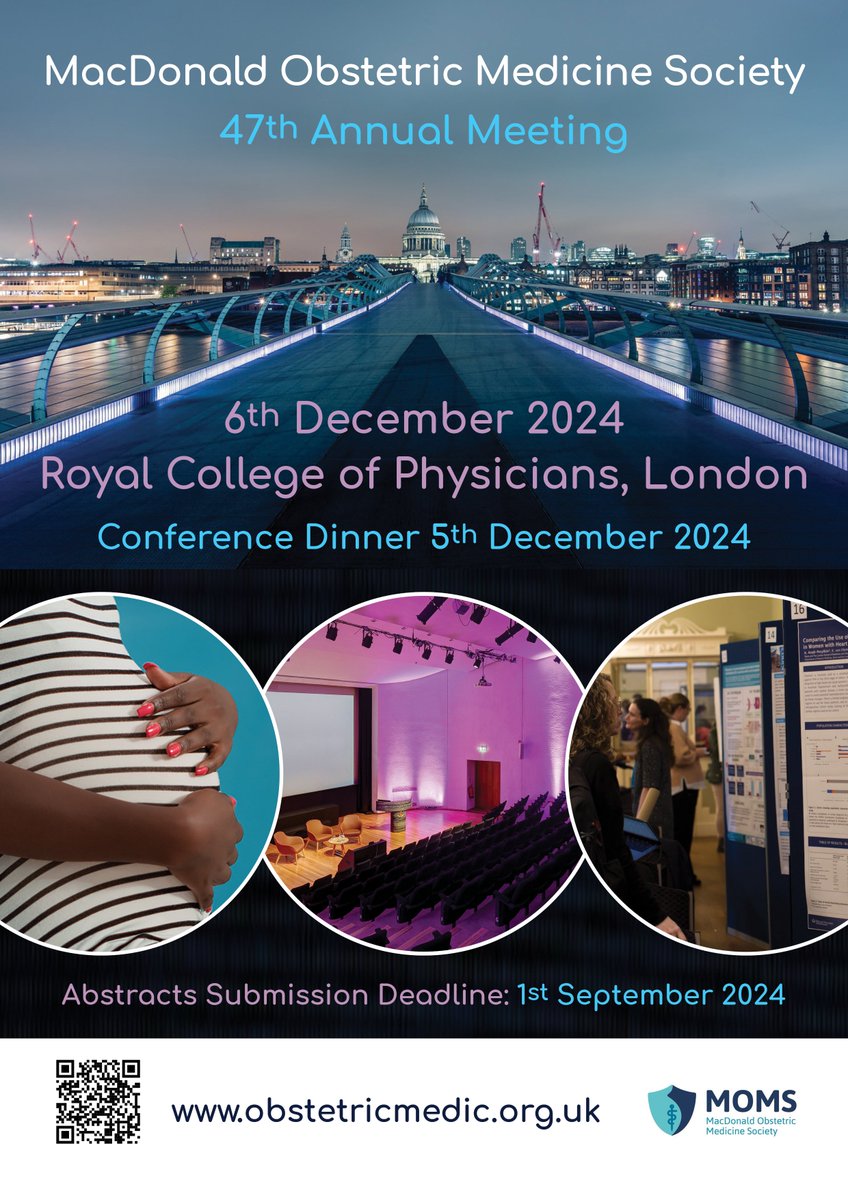 MacDonald Obstetric Medicine Society (MOMS) (@m0msuk) on Twitter photo π¨ the news you have all been waiting for... π¨
Registration for #MOMSLondon2024 is now open!
Key dates:
π
Early bird ends 1.9.24
π₯οΈabstract deadline 1.9.24
ππΈπ·π΄ dinner 5.12.24
ποΈποΈππ©βπ»meeting 6.12.24
Programme coming soon...
obstetricmedic.org.uk/annual-meeting/ π¨ the news you have all been waiting for... π¨
Registration for #MOMSLondon2024 is now open!
Key dates:
π
Early bird ends 1.9.24
π₯οΈabstract deadline 1.9.24
ππΈπ·π΄ dinner 5.12.24
ποΈποΈππ©βπ»meeting 6.12.24
Programme coming soon...
obstetricmedic.org.uk/annual-meeting/