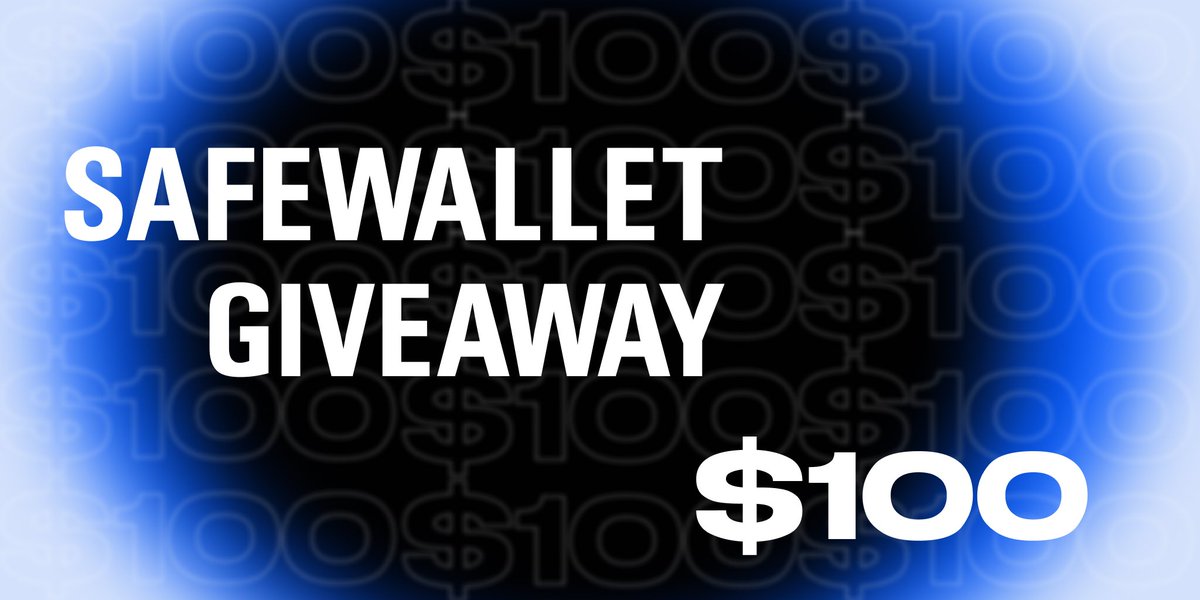 SafeWallet (@safewallet_io) on Twitter photo 🔓 #SafeWallet #giveaway $100 to 10 people.
What needs to be done? 👇
- Subscribe to <a href="/safewallet_io/">SafeWallet</a>
- Like and retweet this post
- Tag 3 friends
- Be active with other SafeWallet posts
- Check out our articles on #Medium:
medium.com/@safewallet
🏆 The results will be 🔓 #SafeWallet #giveaway $100 to 10 people.
What needs to be done? 👇
- Subscribe to <a href="/safewallet_io/">SafeWallet</a>
- Like and retweet this post
- Tag 3 friends
- Be active with other SafeWallet posts
- Check out our articles on #Medium:
medium.com/@safewallet
🏆 The results will be
