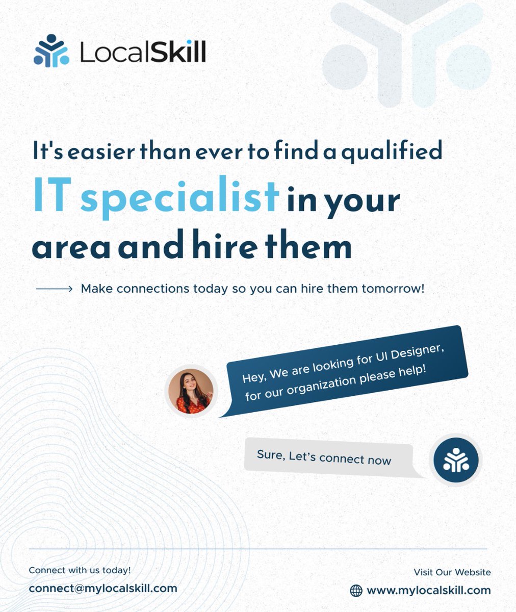 MyLocalSkill's tweet image. #IT #ITJobs #ITSpecialist #ITExperts #ITstaffing #developers #ITServices #ITRecruiters #ITprofessionals #Engineering #manufacturing #Automative #Accounting #Recruiters #Recruiting #hiring #staffing #Recruitment #Employment #Canada 🇨🇦 #USA 🇺🇸
Visit: mylocalskill.com