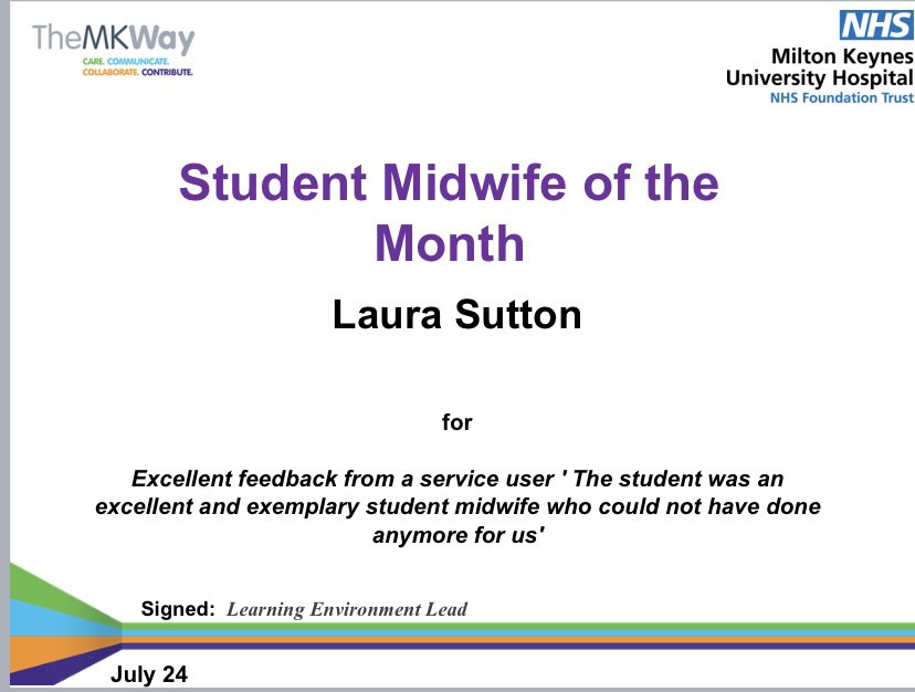 Rebecca Lea (@rebeccatoughrm) on Twitter photo Congratulations to July’s Student Midwife of the Month! <a href="/LSutton87/">Laura Sutton</a> Congratulations to July’s Student Midwife of the Month! <a href="/LSutton87/">Laura Sutton</a>