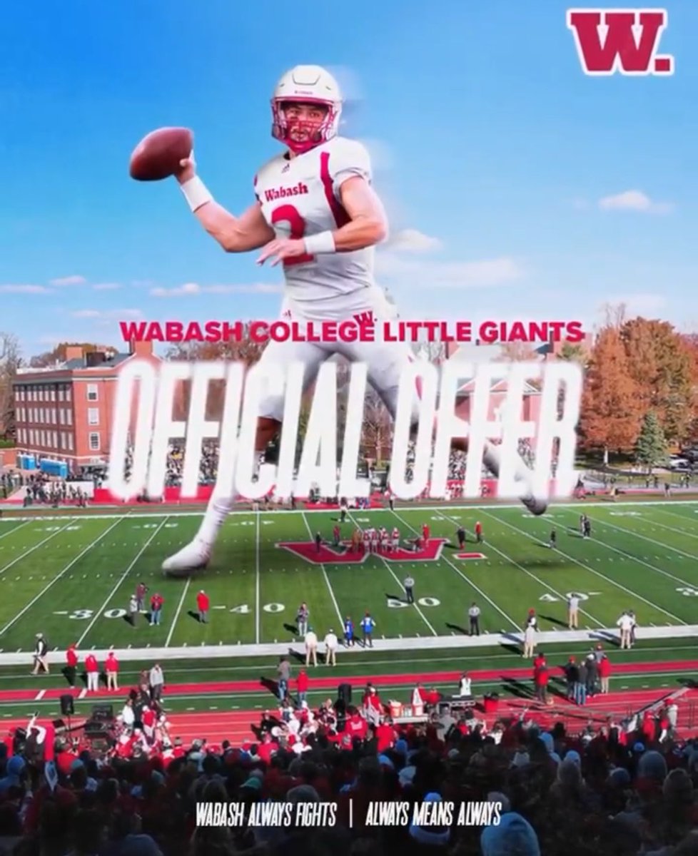 _LandonLopez_'s tweet photo. Blessed to announce that I have received my second offer from @WabashFB. Thank you @CoachOlmy for the opportunity to play at the next level. @PrepRedzoneWI @MJ_NFLDraft https://t.co/ZPgk7t0Rp6