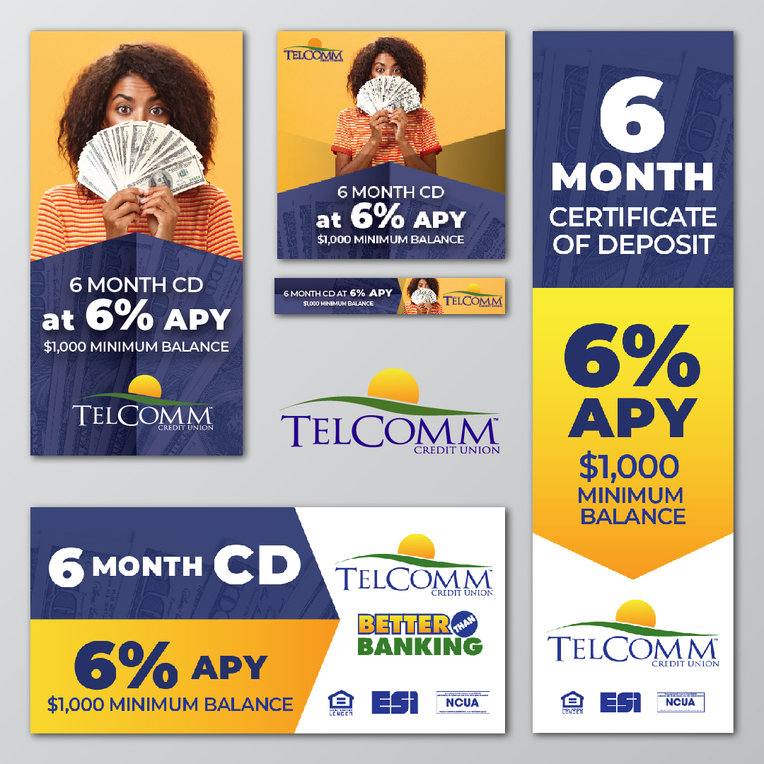 ADsmith417's tweet photo. TelComm had an outstanding CD rate, and ADsmith had an opportunity – both to promote the amazing rate to current members and generate more awareness for TCU’s other products and services to the community at large.

#casestudy #marketing #advertising #ADsmith #telcommcreditunion https://t.co/9eHbEzSUuW