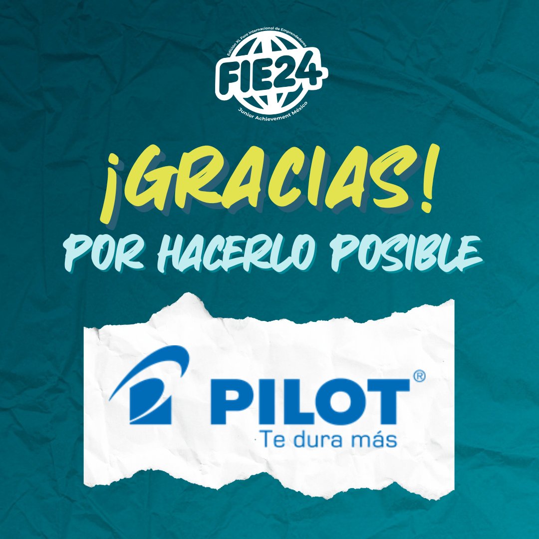 ¡Gracias Pilot Pen por ser nuestro aliado en el Foro Internacional de Emprendedores! 🤩🙌 Juntos, seguimos inspirando a las mentes creativas del FIE 2024! ✍️ 🚀

#FIEMX