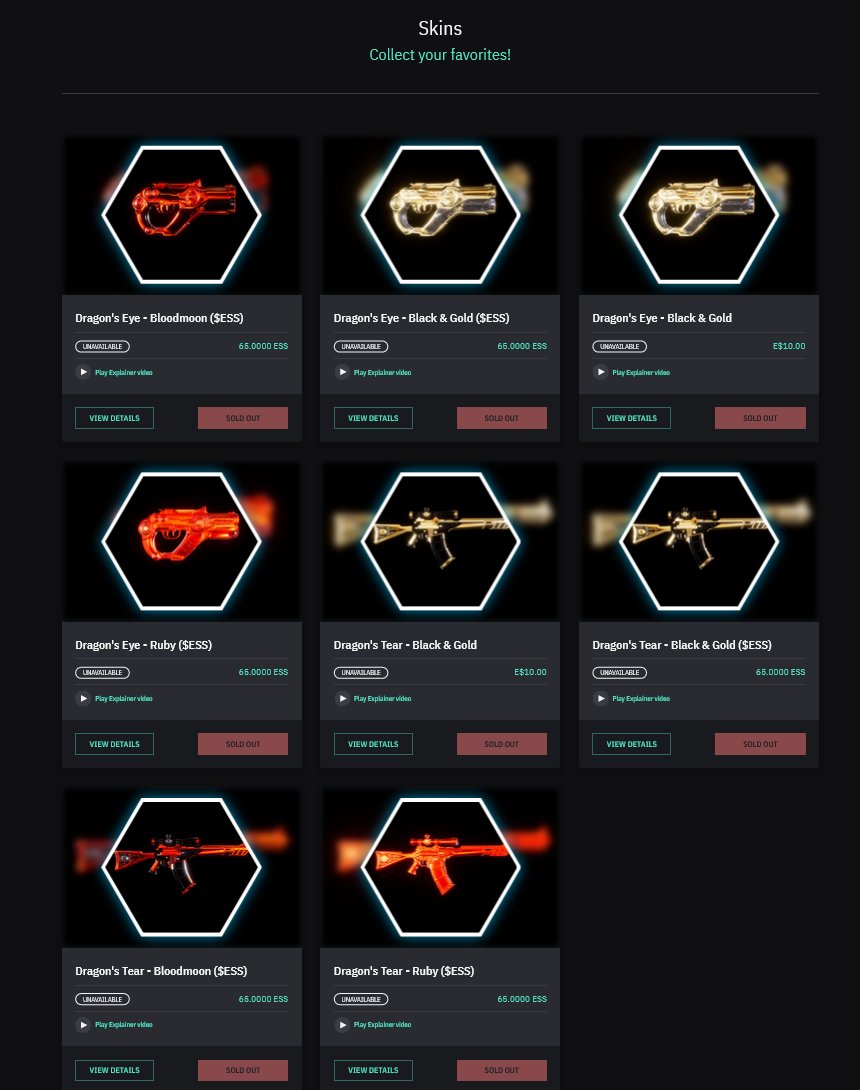 We tested our first #Earth2 #skin drop using $ESS today, with many being exclusive $ESS #skins. It was a stealth #drop to test the new system, no big countdown however all still sold out, most almost instantly. Close to 200K $ESS spent in seconds🌍✌️

The #community #designed