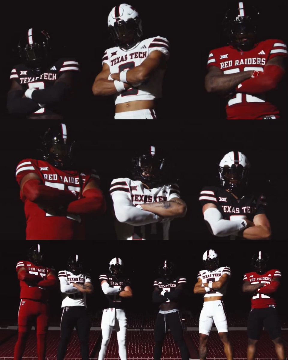 PFF_College's tweet photo. Texas Tech has revealed their new uniforms. Thoughts?🌵

(Via: @TexasTechFB) https://t.co/lCbpFFVfiD