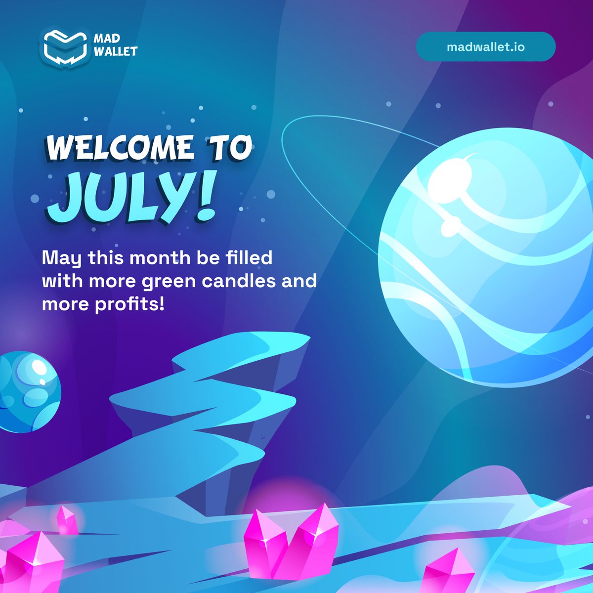 Happy New Month from MADWallet!

Wishing you more green candles and greater profits this month.

#BITCOIN #Web3 #crypto