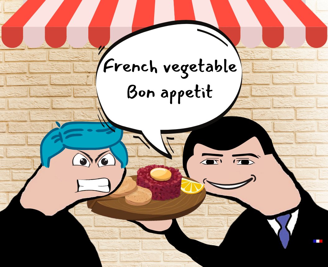 Jorden_Bordella's tweet photo. ☝Proposal n.3 🗳
My people need more protein.
I will declare Raw Beef Tartare as the only Vegan option in schools
🇫🇷 Proposition n.3 : Le Tartare sera la nouvelle option Vegan dans les écoles
#Bordella #Bardella #FranceisBack #Paris2024 #RassemblementNational #legislatives2024 https://t.co/hiDRxp9j5V