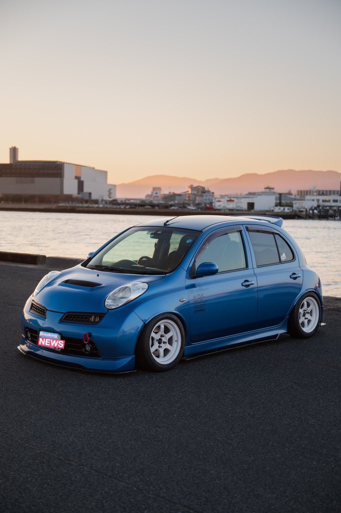 GT12SR_MICRA's tweet photo. 当分ダサくなります😭
なので見納めなる前に沢山イイね押してください🙆♂️
#k12
#autech
#12sr
#nismo
#ntec
#rays
#326Power
#uras
#te37 https://t.co/tc5Ql8CcUt