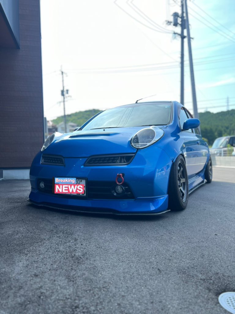 GT12SR_MICRA's tweet photo. 当分ダサくなります😭
なので見納めなる前に沢山イイね押してください🙆♂️
#k12
#autech
#12sr
#nismo
#ntec
#rays
#326Power
#uras
#te37 https://t.co/tc5Ql8CcUt