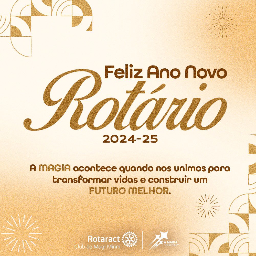eteractmm's tweet image. 🪄✨ Feliz Ano Novo Rotário! 🪄✨

Estamos prontos para um ano de grandes realizações sob o lema "A magia do Rotary". Vamos juntos espalhar esperança e transformação, criando momentos mágicos em nossas comunidades e no mundo! 🌟🩷

#AnoNovoRotário #AMagiaDoRotary
